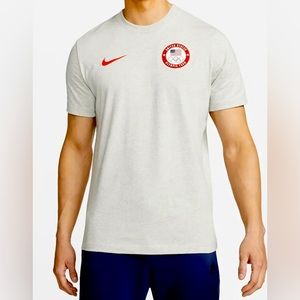 NEW Nike Team USA Olympic TShirt Men’s Size Medium Grey DriFit DO7030-050